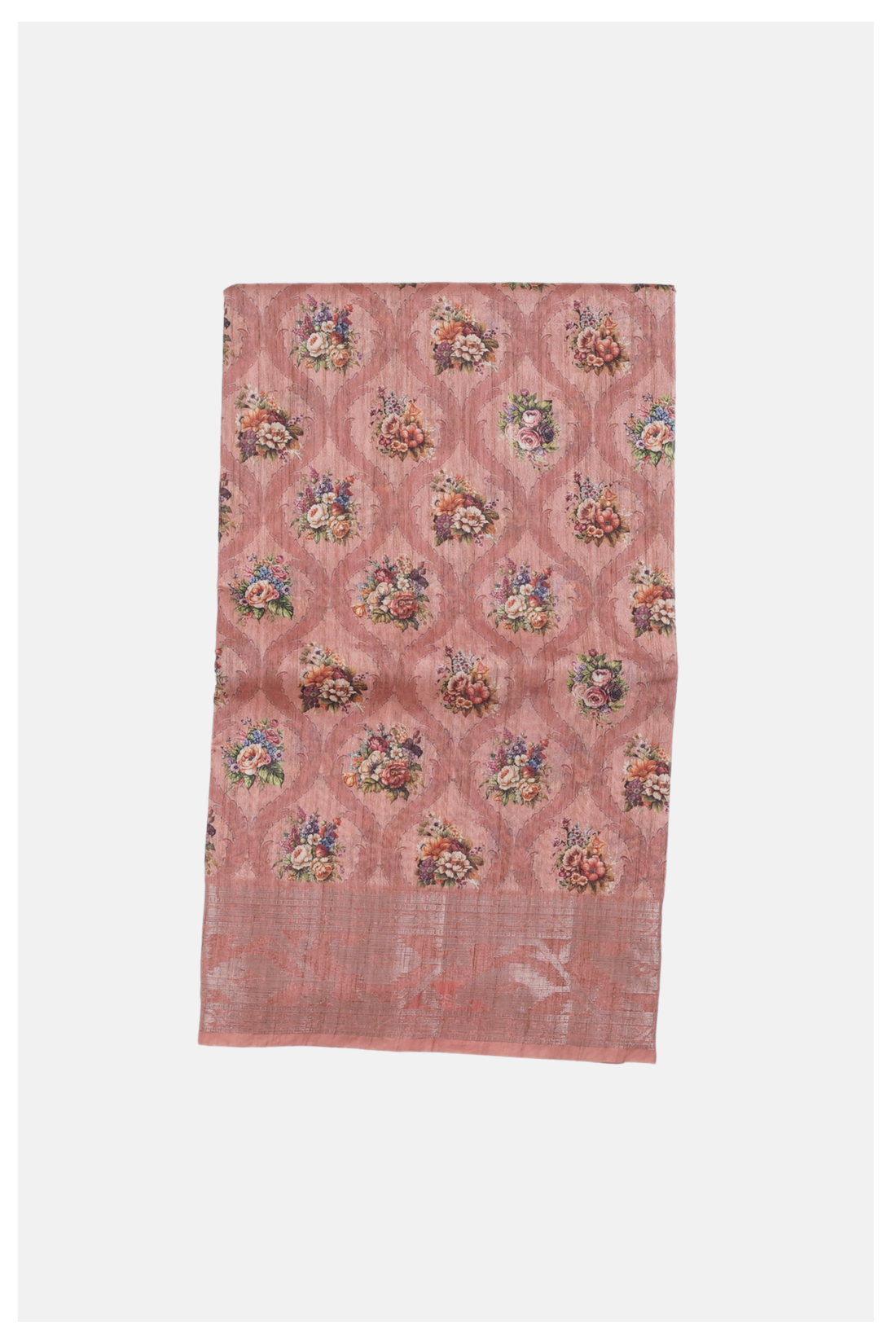 Rose Pink Cotton Saree For Wedding & Party Wear