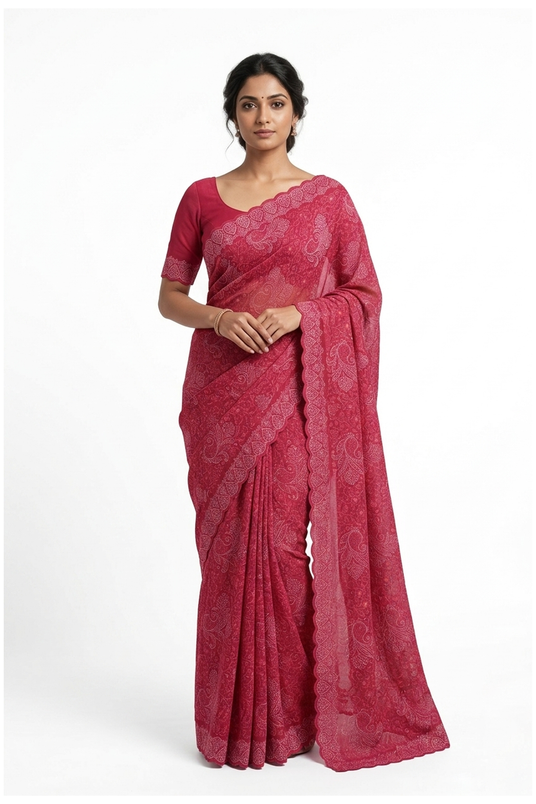 Maroon Banarasi Art Silk Wedding Saree