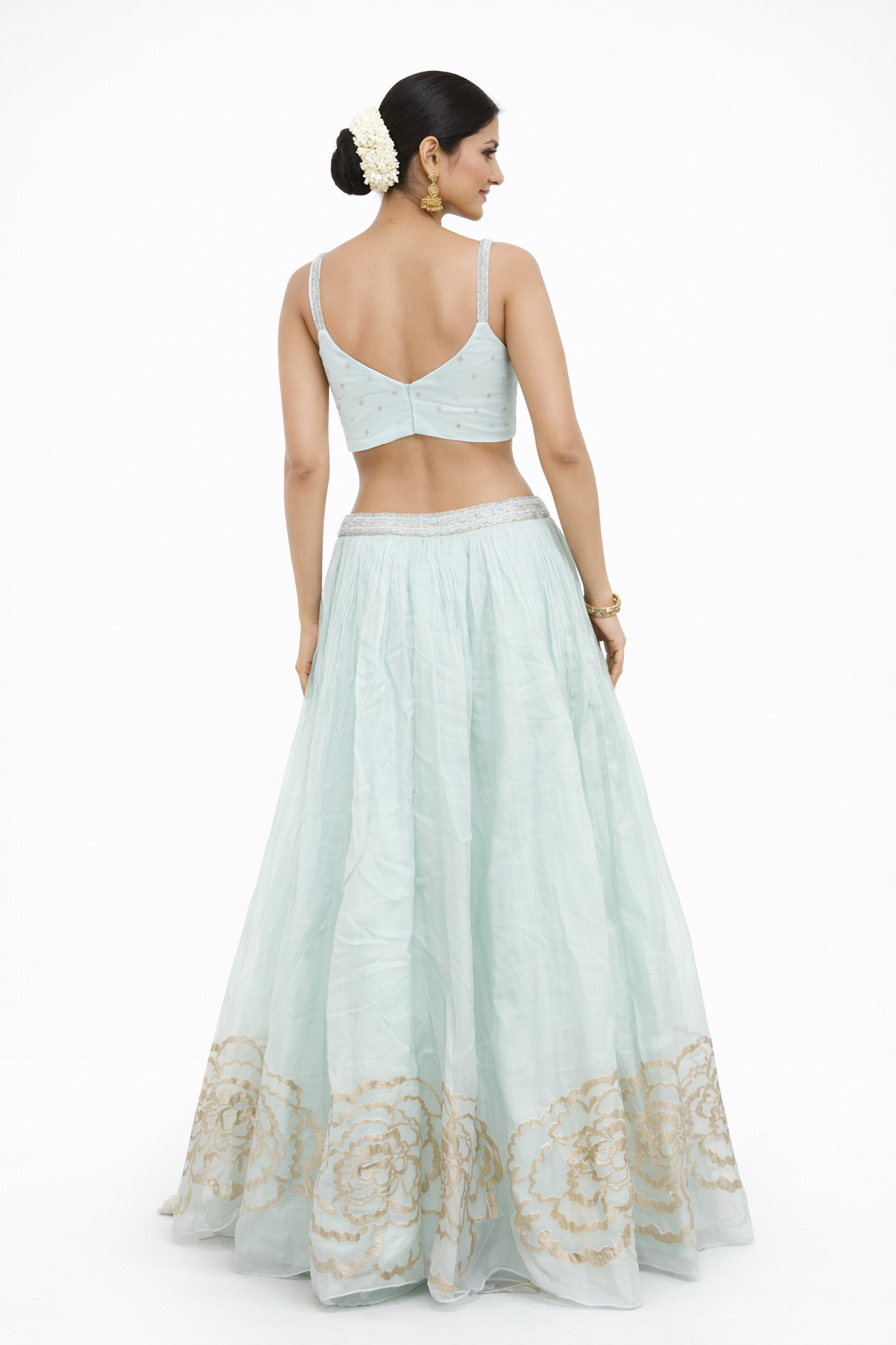 MINT CREAM LEHENGA CHOLI