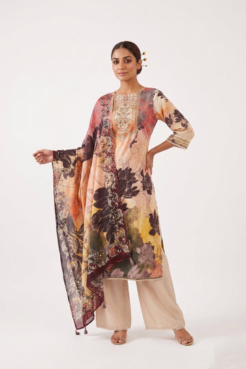 Vintage Bloom Printed Palazzo Set