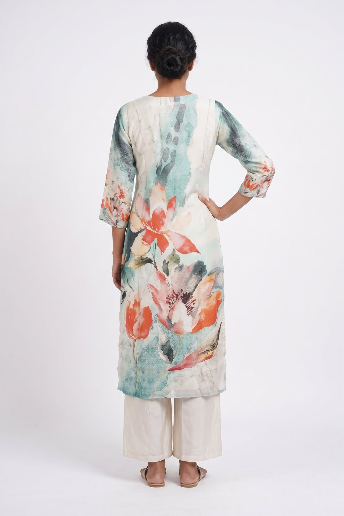 Pastel Bloom Floral Palazzo Set
