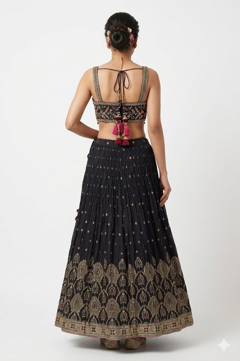 DARK PURPLE LEHENGA CHOLI