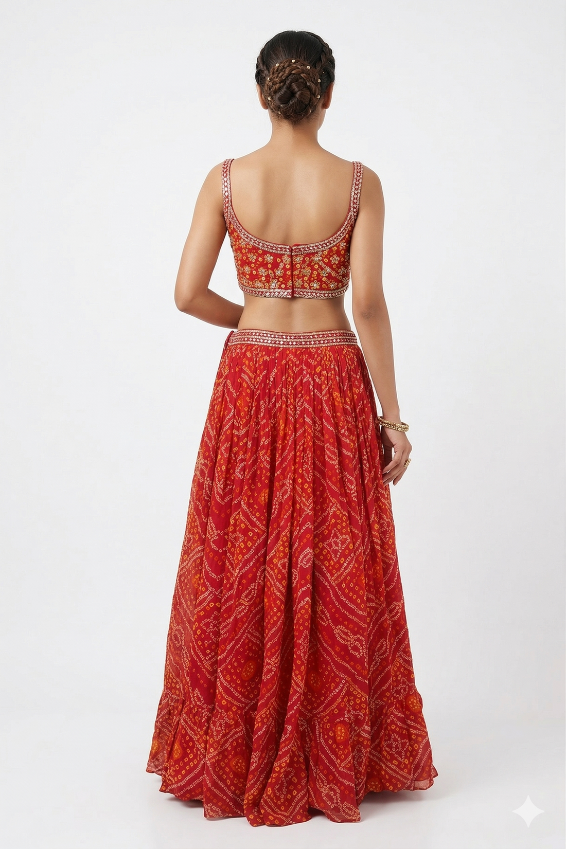 RUST LEHENGA CHOLI