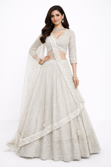 IVORY LEHENGA CHOLI