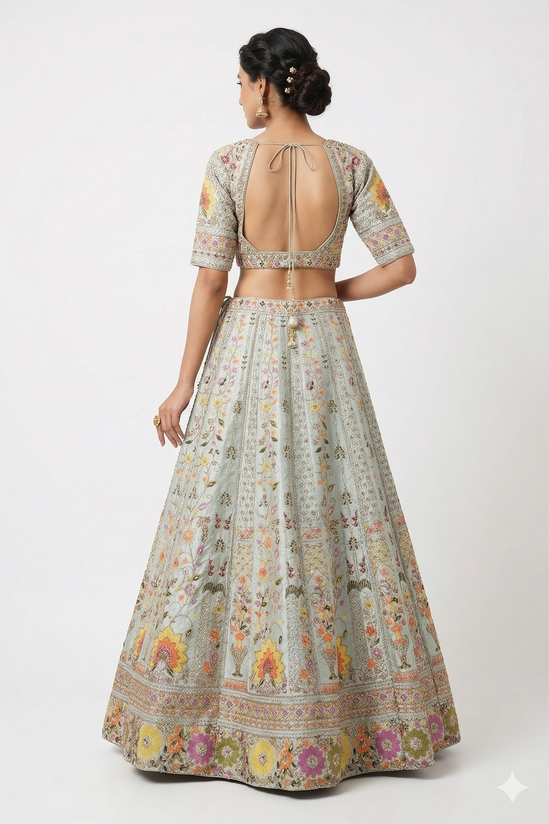 MINT CREAM LEHENGA CHOLI