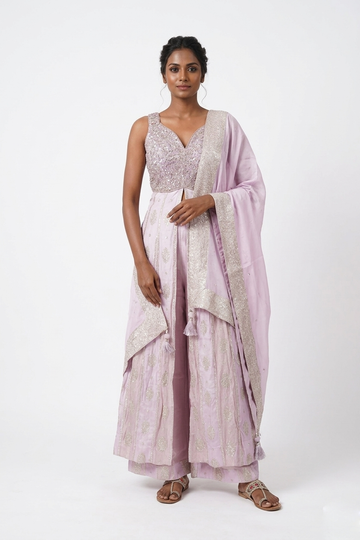 Elegant Pastel Pink Designer Lehenga Set with Embroidered Blouse & Dupatta