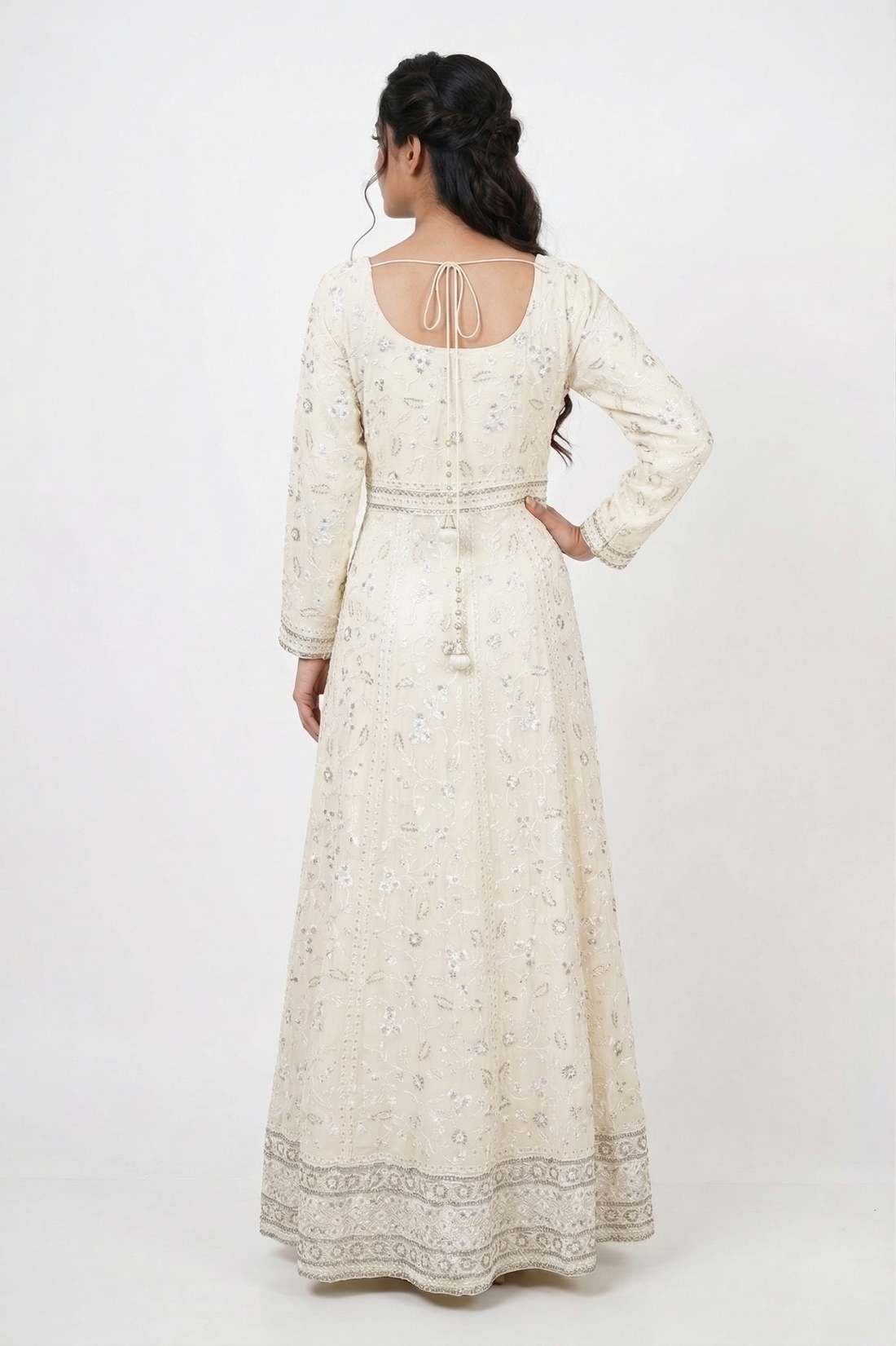 Ivory Chikankari Kurta Set with Dupatta