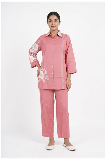 Pink Floral Printed Co-Ord Set