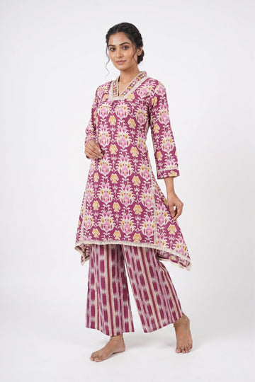 Royal Orchid Printed Co-Ord Set