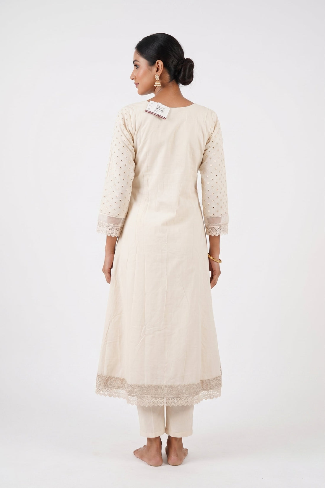 Ivory Blossom Embroidered Suit Set