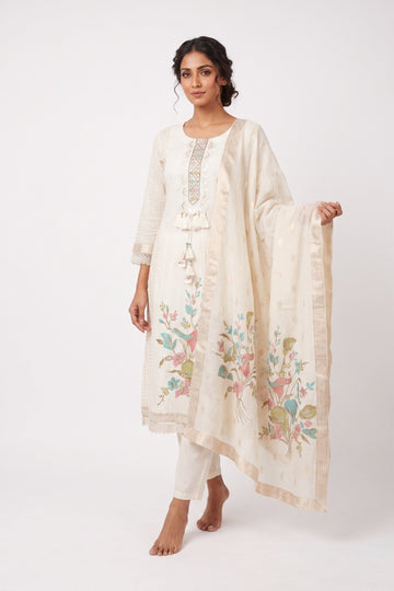 Ivory Bloom Designer Suit Set