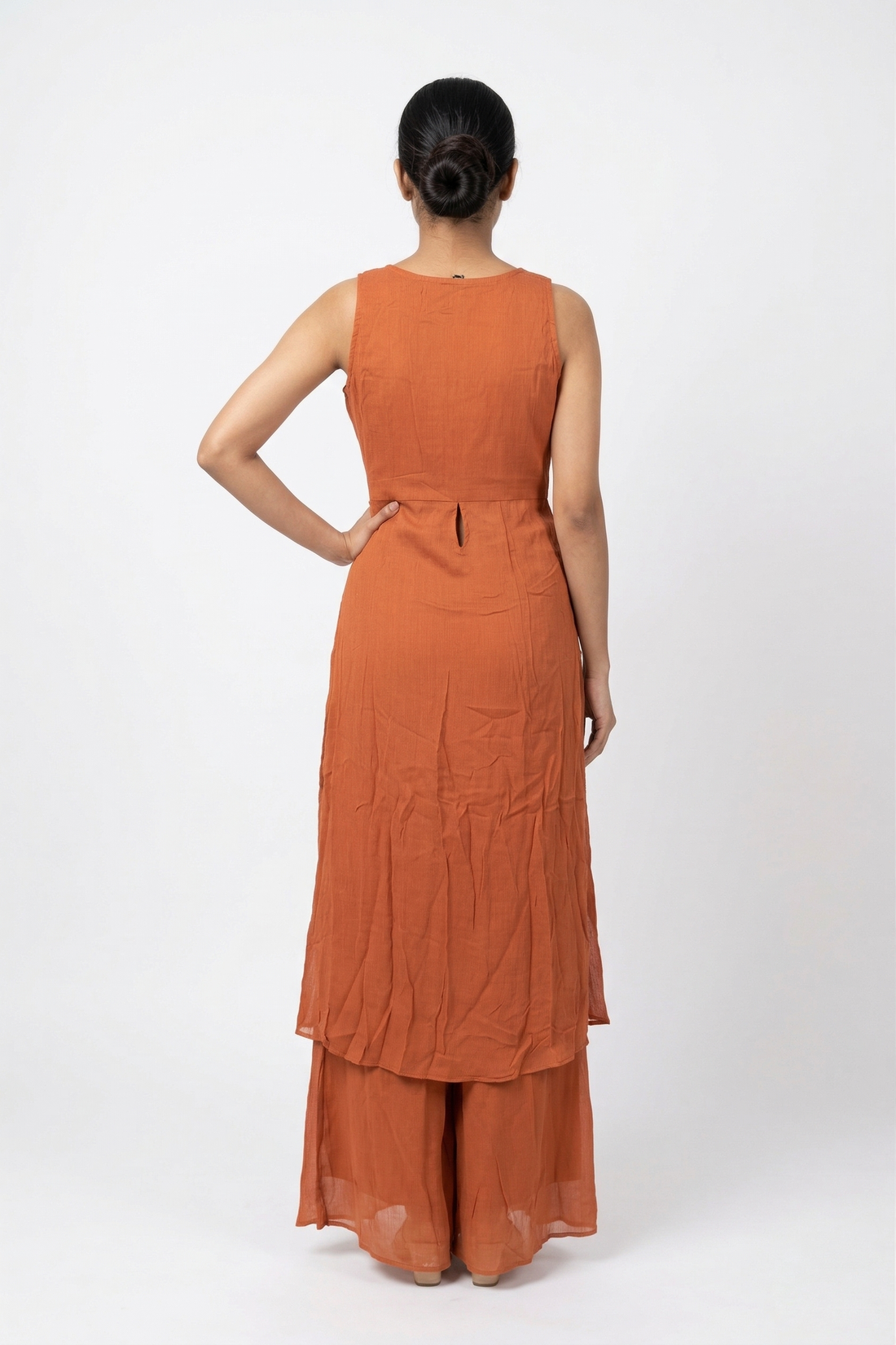 REDISH COPPER Kurta Palazzo Set with Dupatta