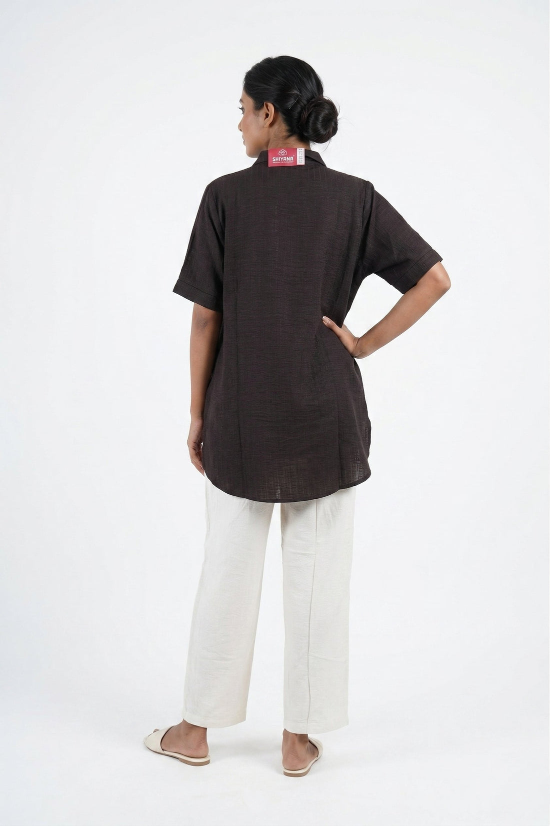 Classic Black Linen Co-Ord Shirt Pant Set