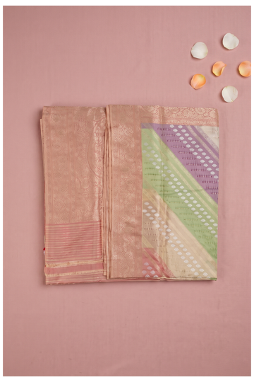 Multicolor Banarasi Pure Silk Wedding & Party Saree