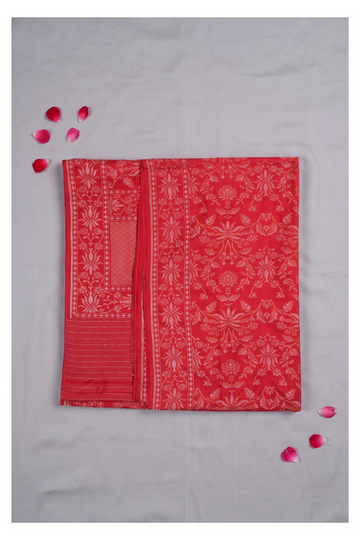 Crimson Red Pure Silk Banarasi Wedding & Party Wear Saree