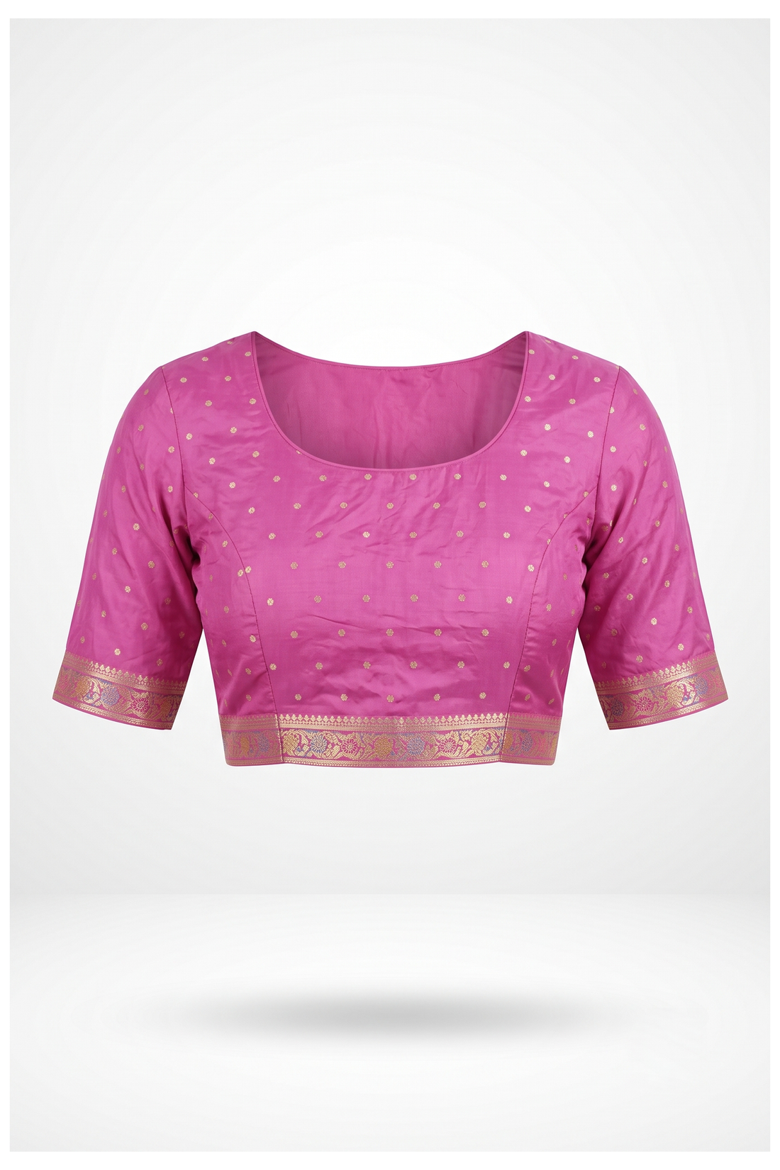 Magenta Banarasi Art Silk Wedding Party Wear Saree