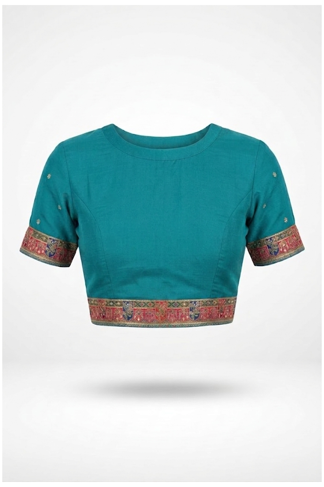 Teal Banarasi Pure Silk Wedding Saree