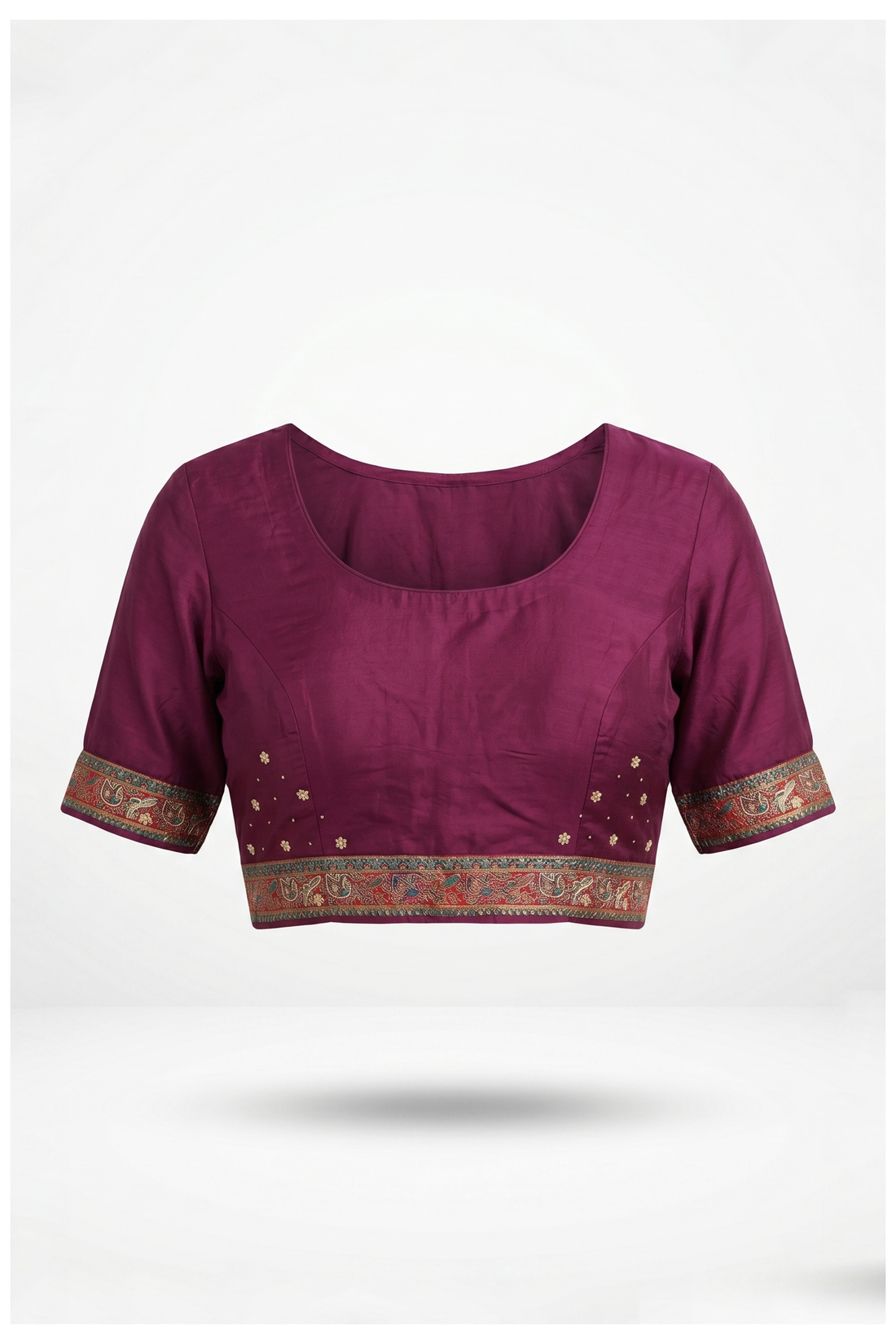 Wine Pure Silk Banarasi Wedding & Party Wear Saree