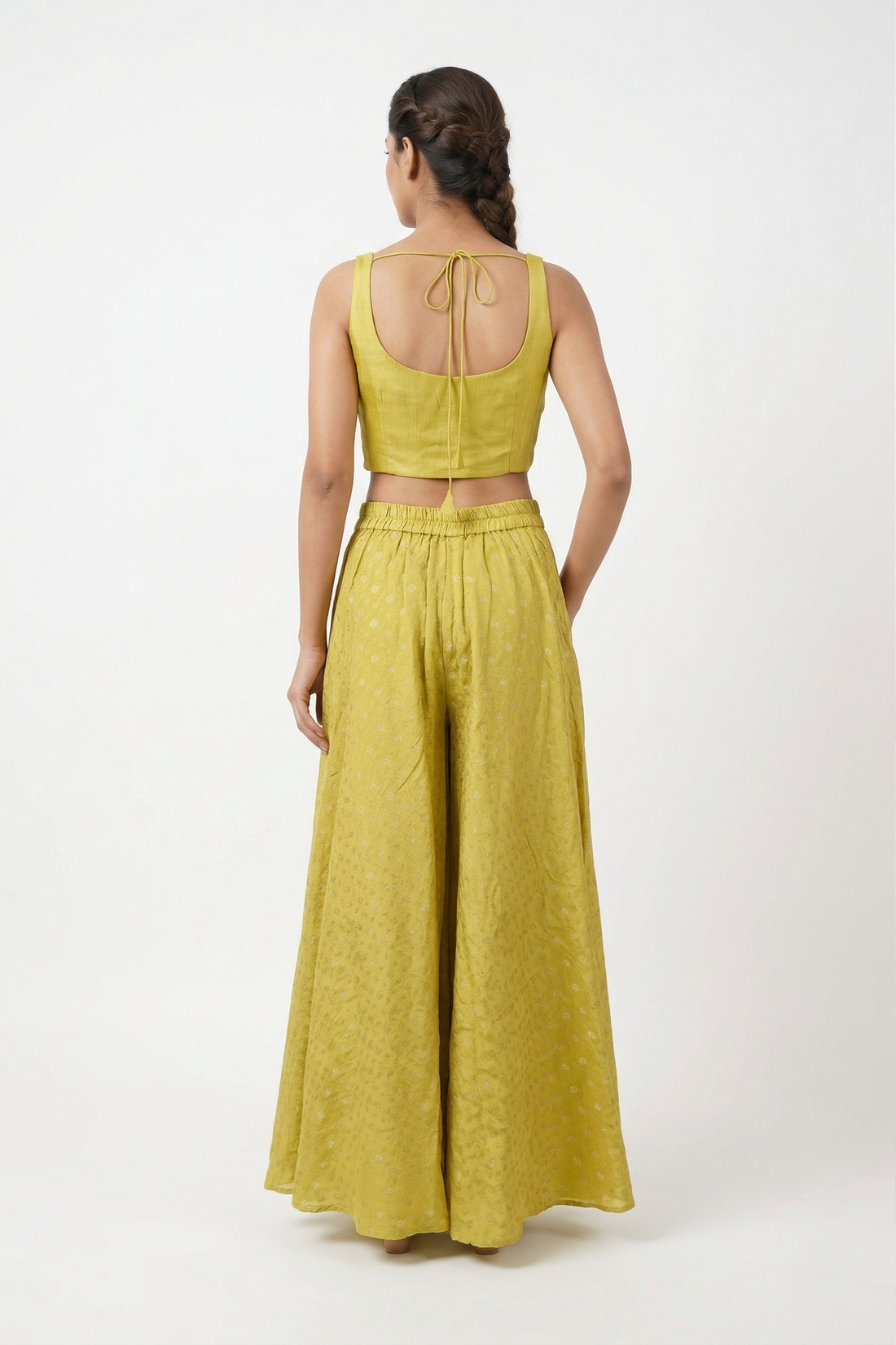 OLIVE GOLD Indo-Western Palazzo Set