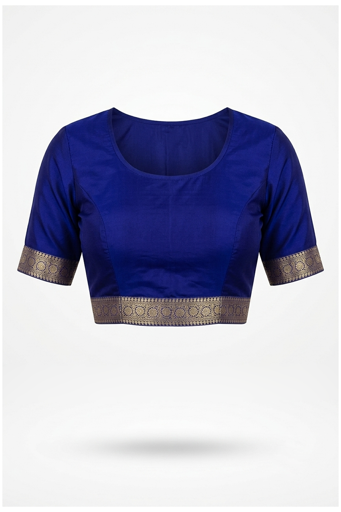 Royal Navy Blue Banarasi Pure Silk All Over Jaal Saree