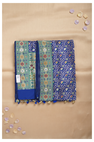 Royal Blue Banarasi Pure Silk Wedding Saree