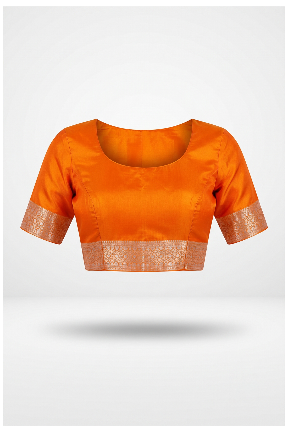 Orange Banarasi Art Silk Wedding Saree