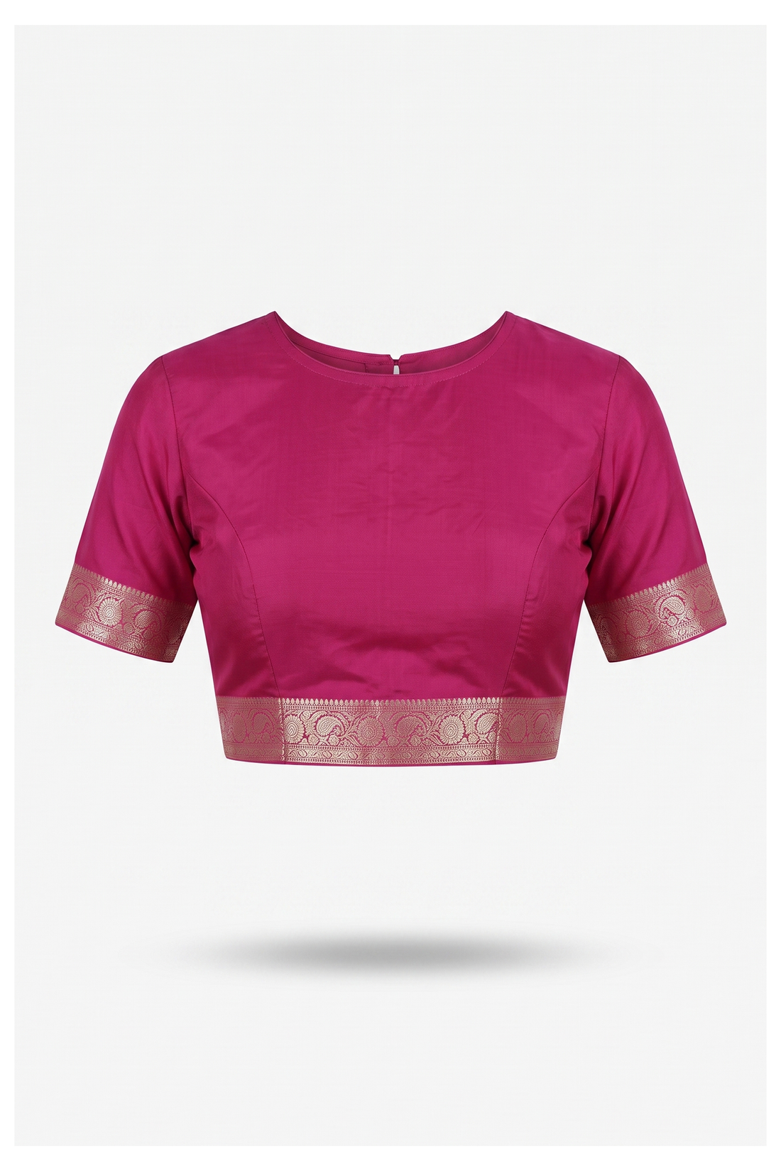 Rani Pink Banarasi Silk Art Silk Wedding & Party Saree