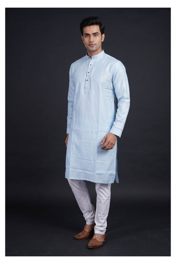 Sky Blue Classic Men’S Kurta