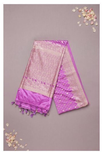 Magenta Banarasi Art Silk Wedding Party Wear Saree