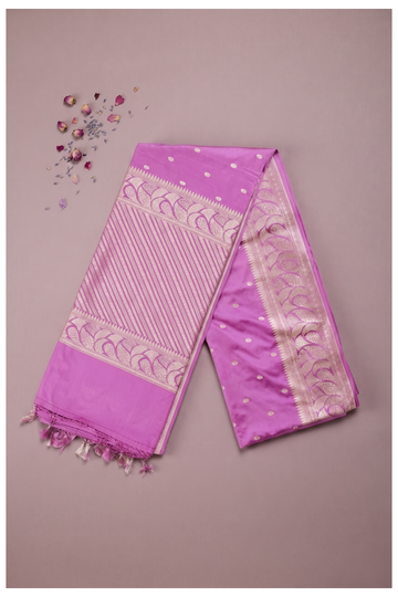 Magenta Banarasi Art Silk Wedding And Party Wear Saree