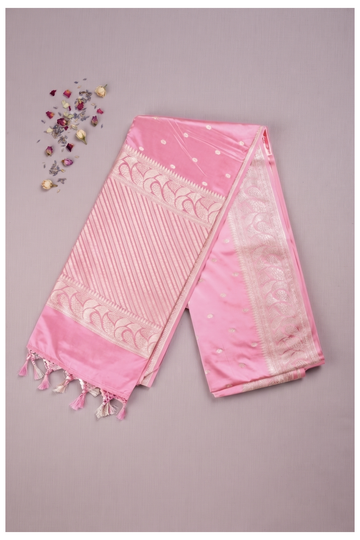 Pink Banarasi Art Silk Wedding & Party Saree