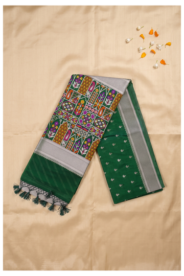 Bottle Green Banarasi Art Silk Wedding Saree