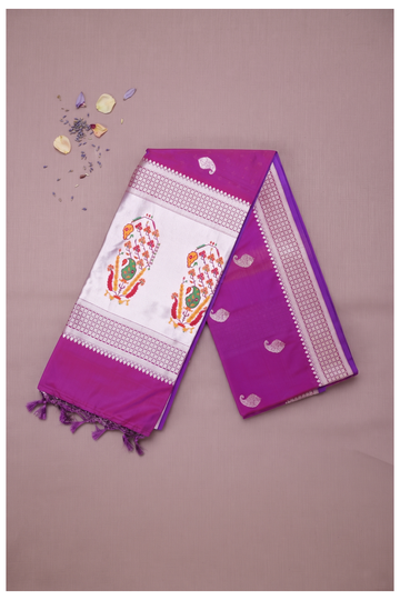 Magenta Banarasi Art Silk Wedding & Party Wear Saree