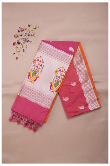 Pink Banarasi Art Silk Wedding Saree