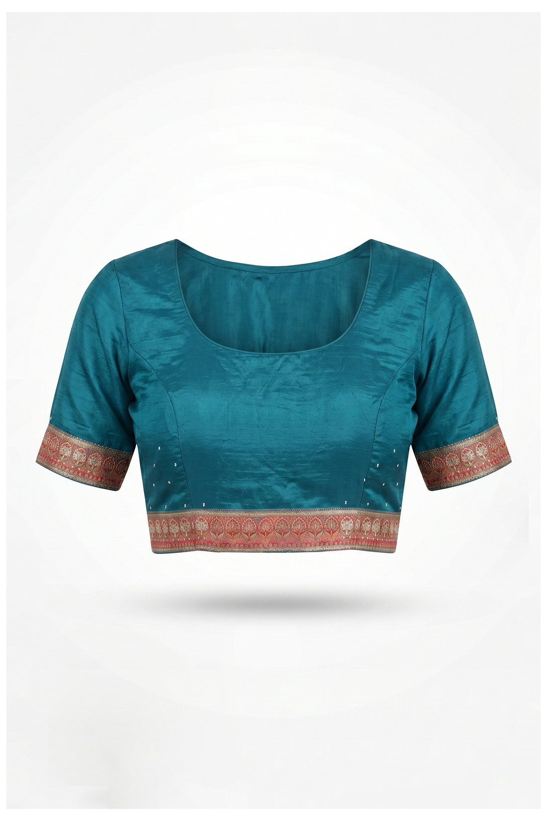 Teal Banarasi Pure Silk Wedding & Party Wear Saree