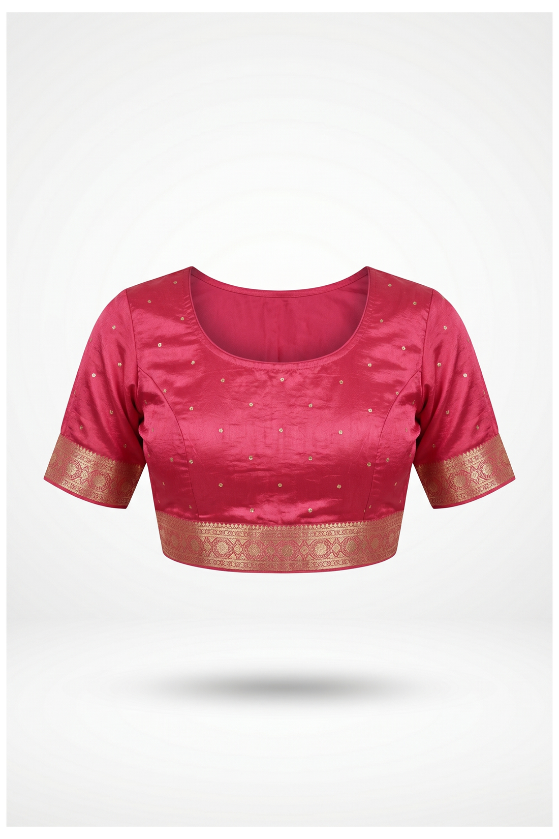 Violet Red Banarasi Pure Silk Wedding & Party Saree