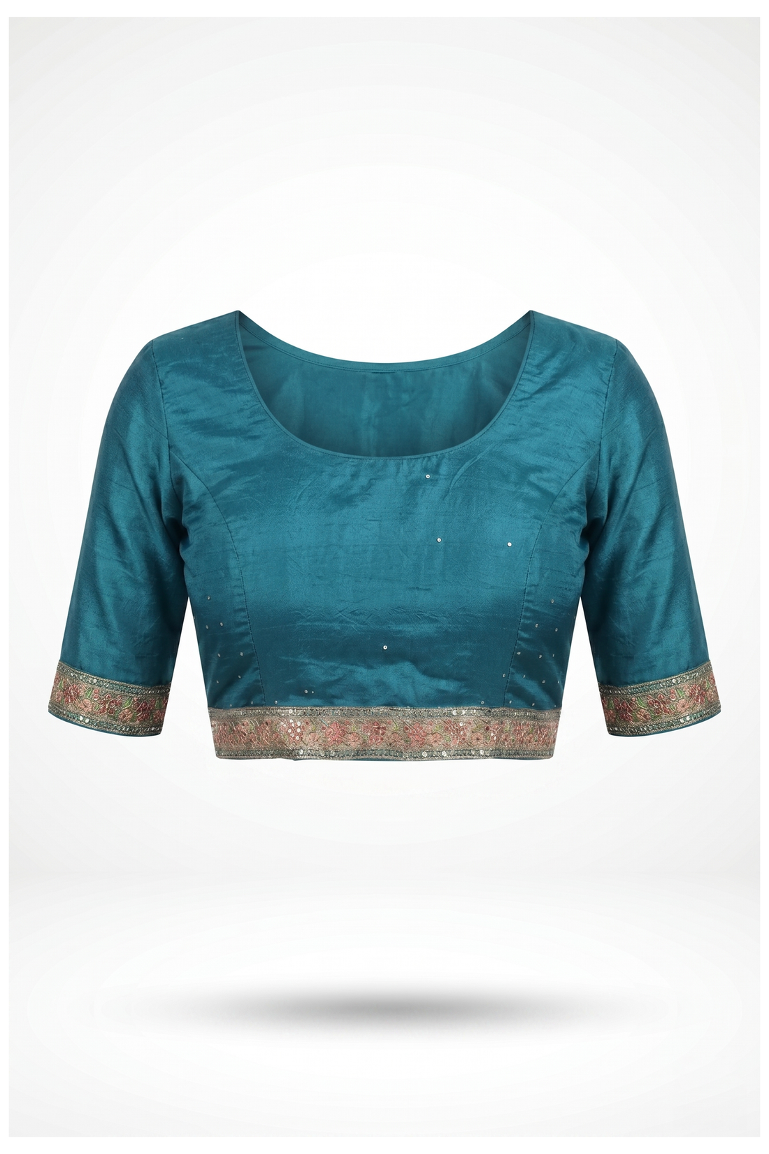 Teal Banarasi Pure Silk Wedding & Party Wear Saree
