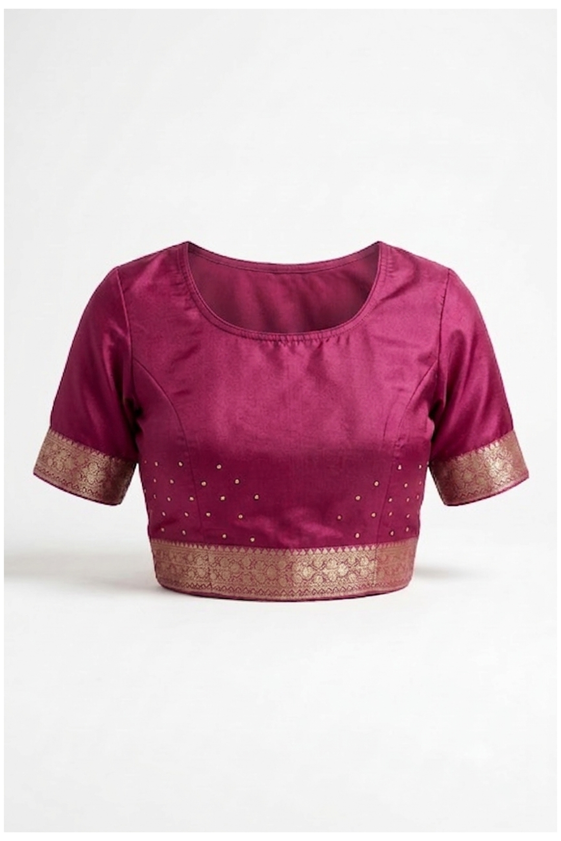 Magenta Banarasi Pure Silk Wedding & Party Wear Saree