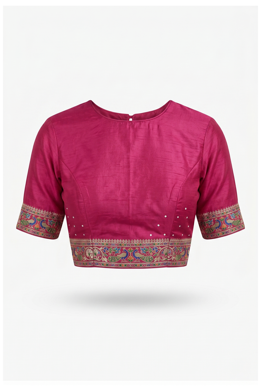 Magenta Pure Silk Banarasi Party Wear & Wedding Saree
