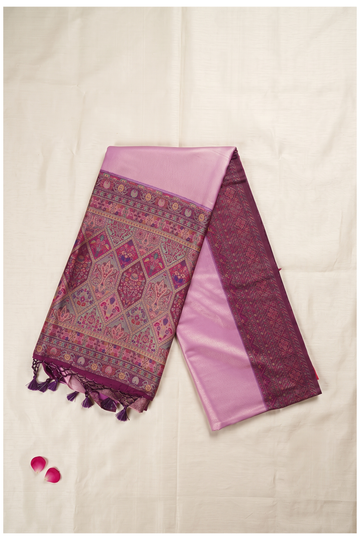 Pink South Silk Art Saree For Wedding & Party Wear