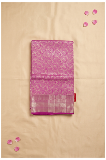 Magenta Pure Tissue South Silk Wedding Saree