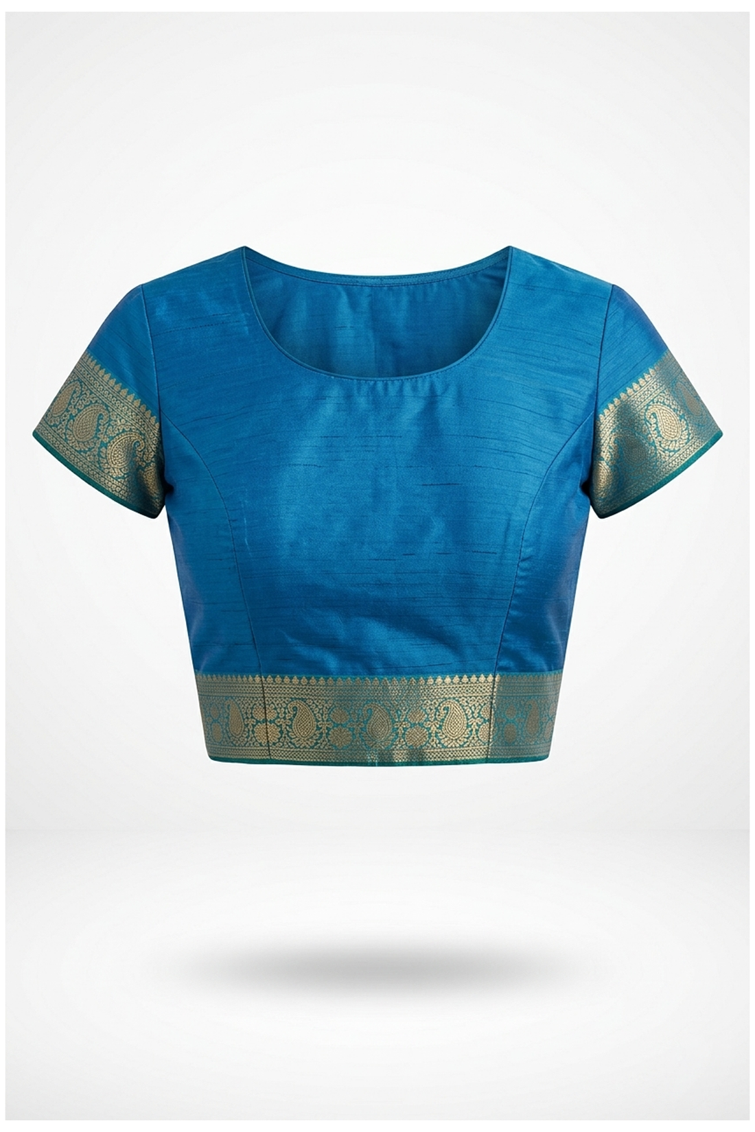 Royal Blue Pure Silk South Saree For Wedding & Party Wear