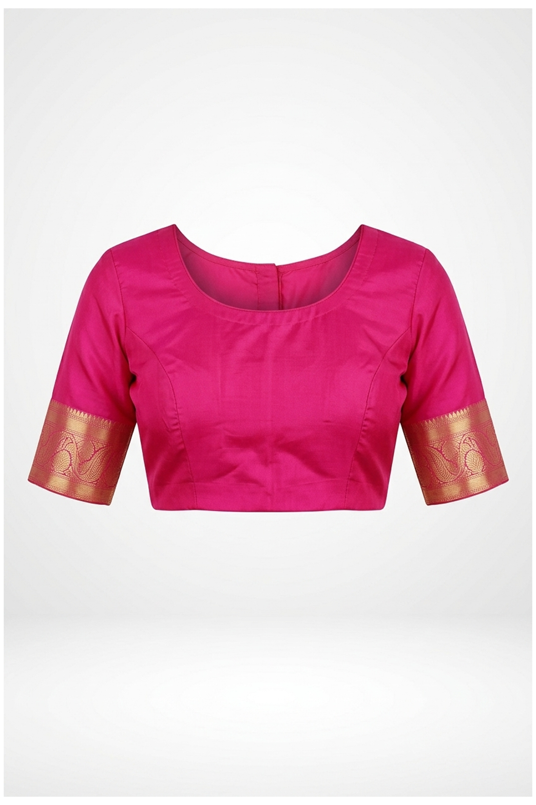 Rani Pink Pure Silk South Saree, Wedding & Party Wear