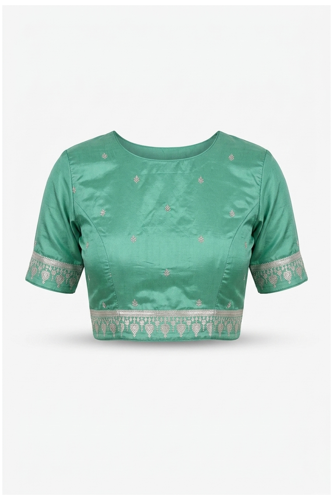 Mint Green Banarasi Pure Silk Wedding & Party Wear