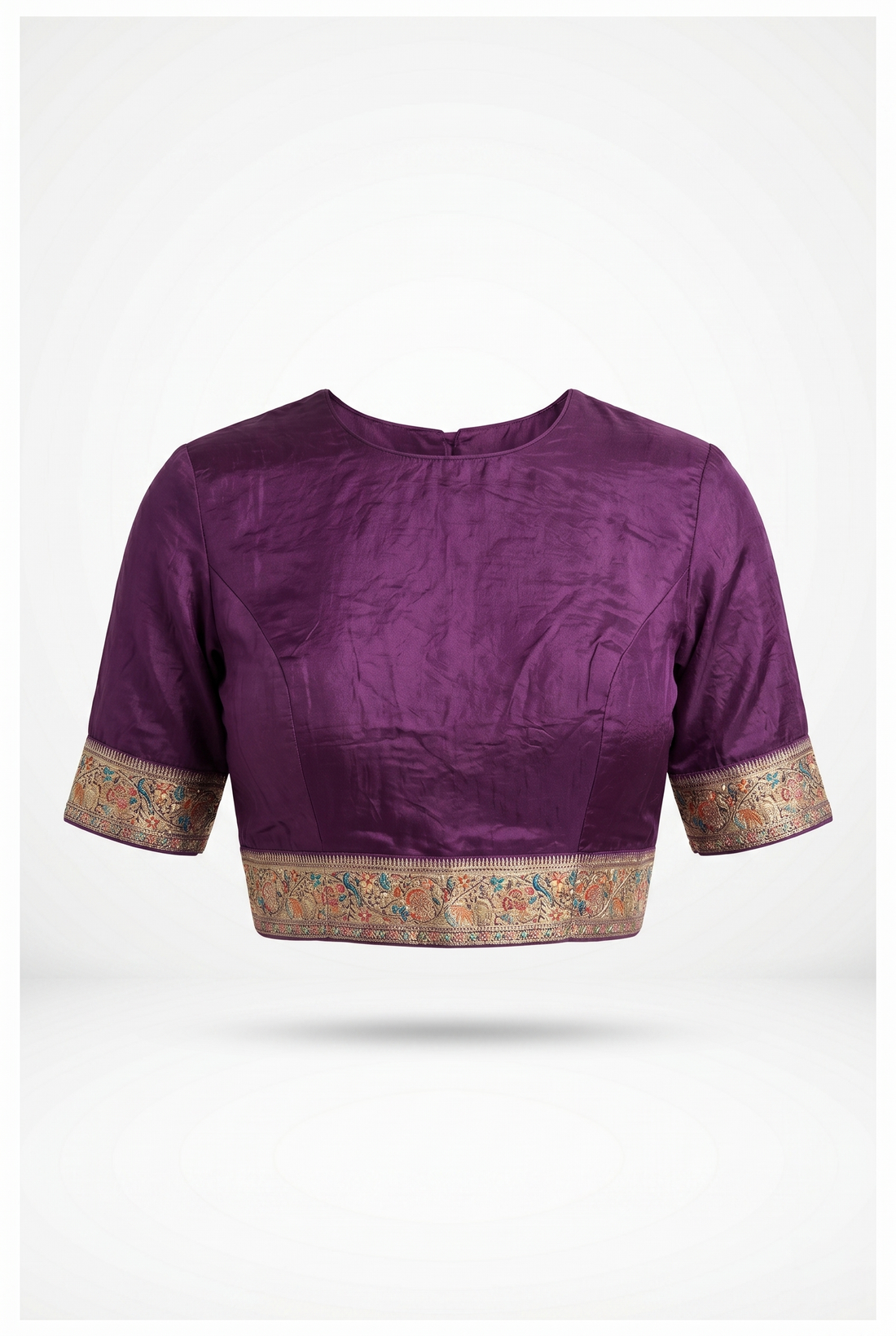 Purple Banarasi Pure Silk Party & Wedding Wear Saree