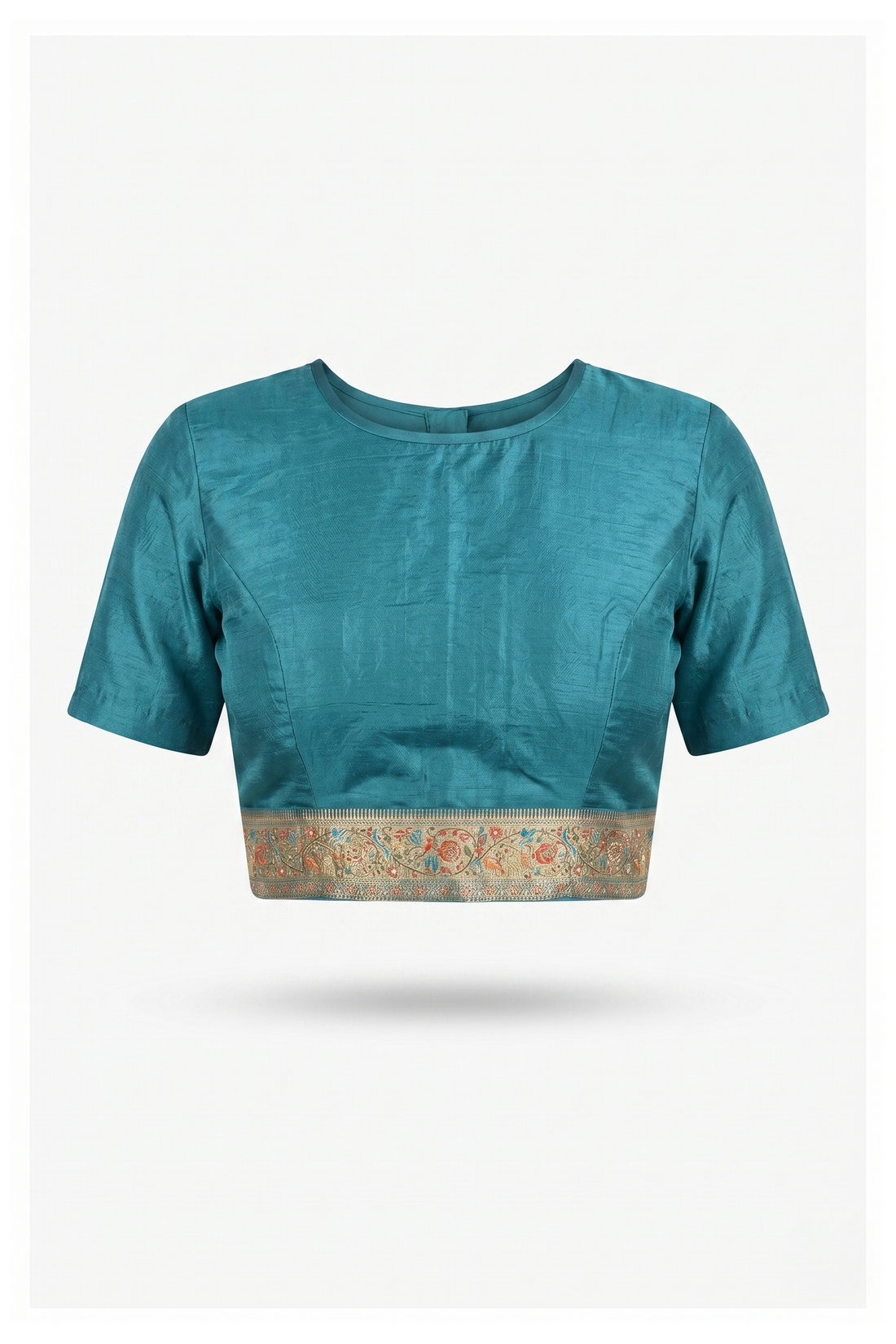 Teal Banarasi Pure Silk Party Wear Saree