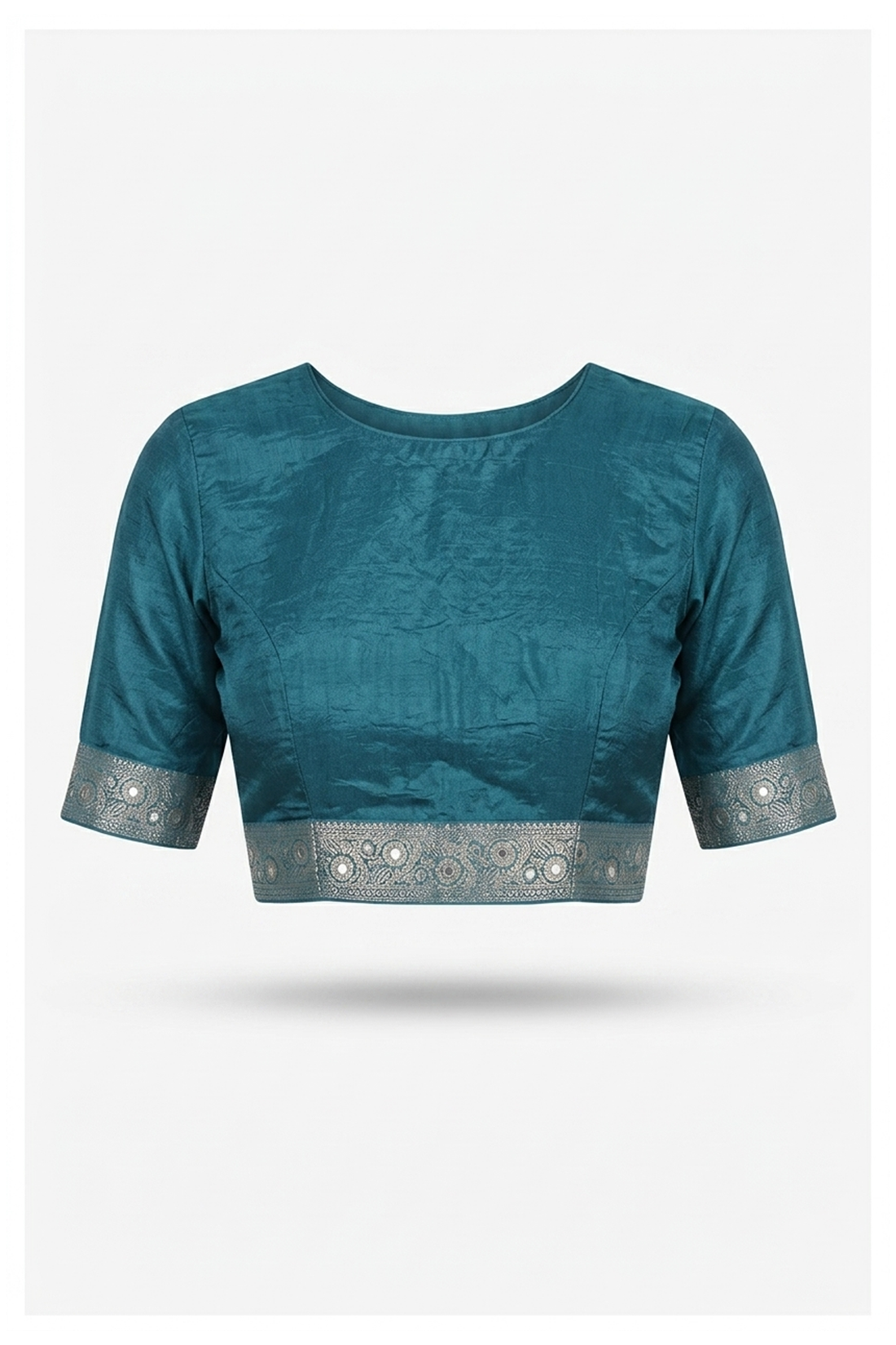 Teal Banarasi Pure Silk Wedding & Party Wear Saree