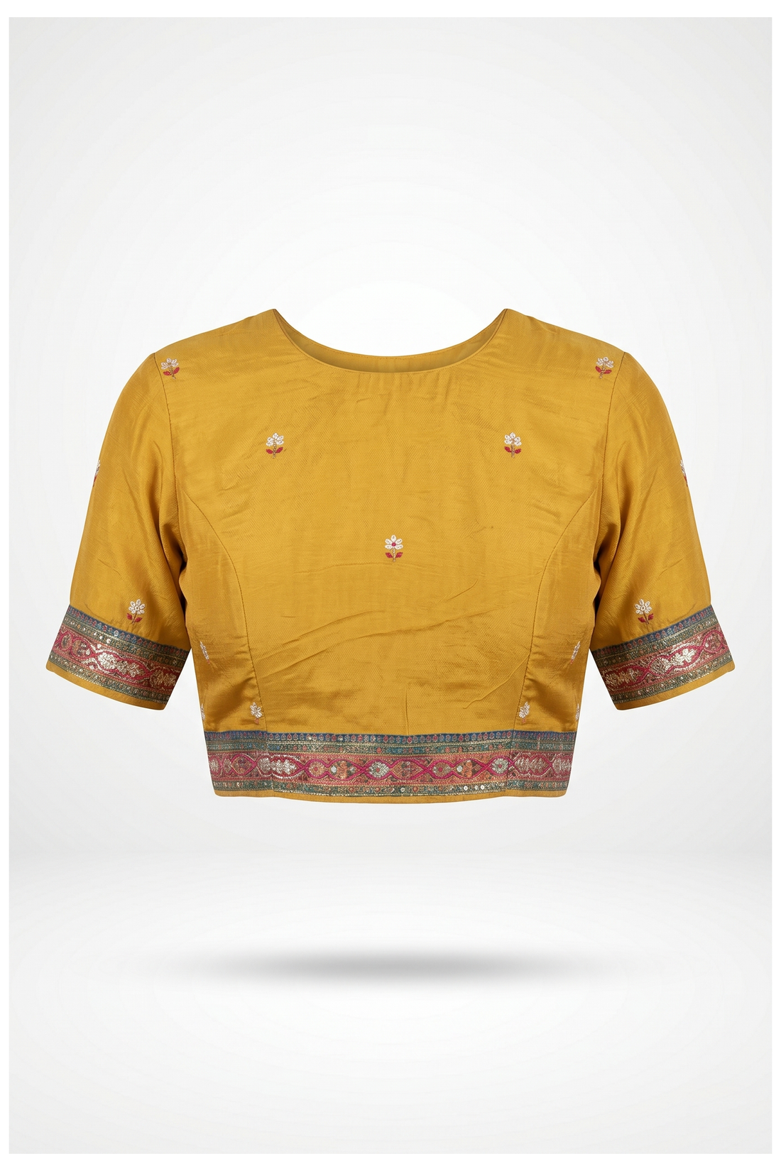 Mustard Banarasi Tissue Silk Party & Wedding Saree