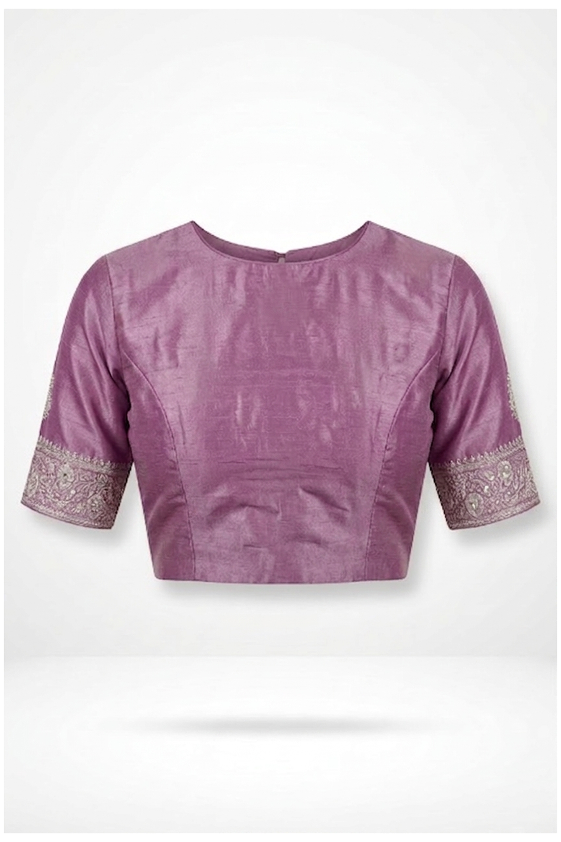 Mauve South Tissue Pure Silk Saree For Weddings & Parties