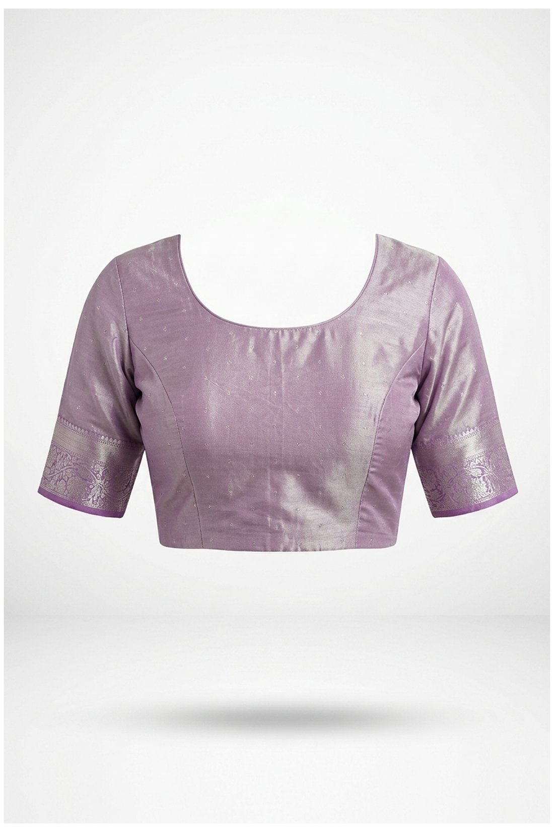 Mauve South Tissue Silk Wedding & Party Wear Saree